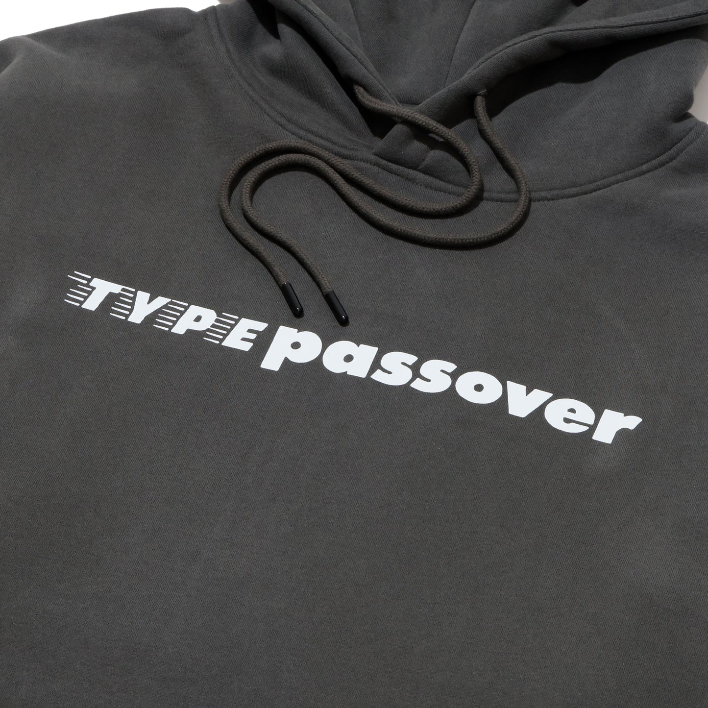 TYPE C x PASSOVER  TYPE PASSOVER HOODIE PASTEL CHARCOAL