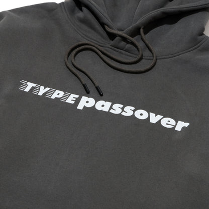TYPE C x PASSOVER  TYPE PASSOVER HOODIE PASTEL CHARCOAL