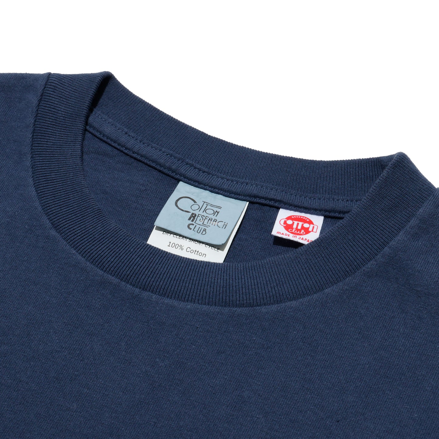 【EXCLUSIVE】COTTON RESEARCH CLUB S/S TUBULAR T-SHIRT NAVY