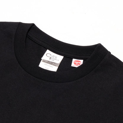COTTON RESEARCH CLUB S/S TUBULAR T-SHIRT BLACK