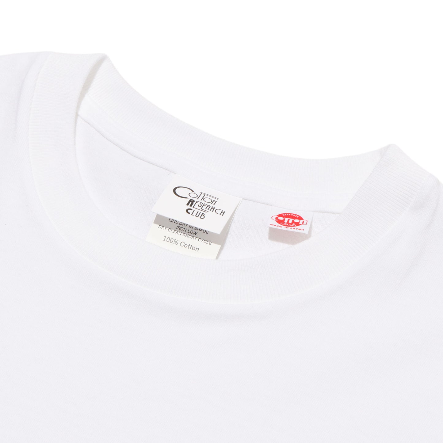 COTTON RESEARCH CLUB S/S TUBULAR T-SHIRT WHITE