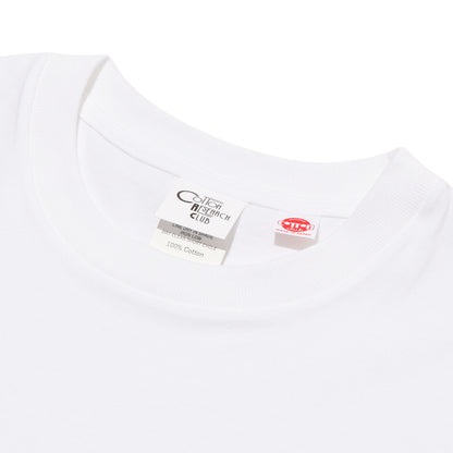 COTTON RESEARCH CLUB S/S TUBULAR T-SHIRT WHITE
