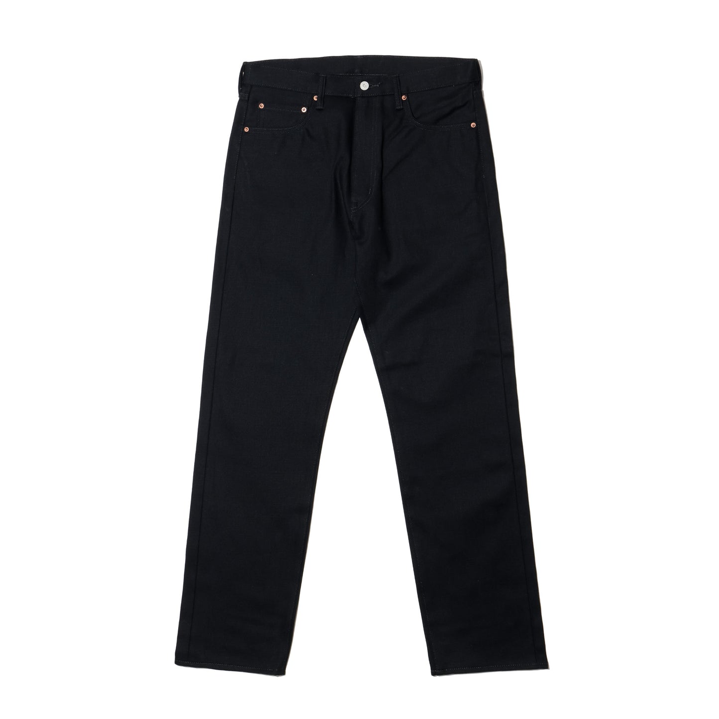 COTTON RESEARCH CLUB SELVAGE BLACK DENIM JEANS BLACK