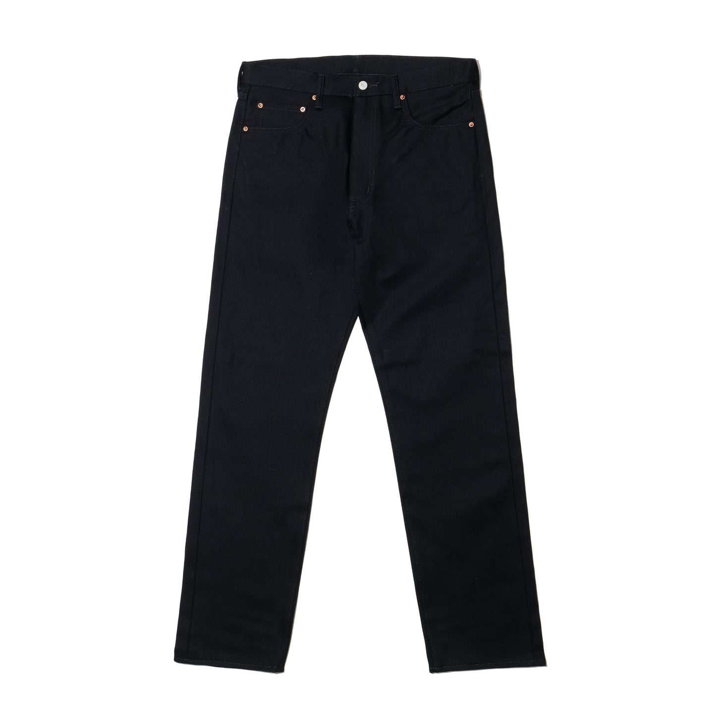 COTTON RESEARCH CLUB SELVAGE BLACK DENIM JEANS BLACK