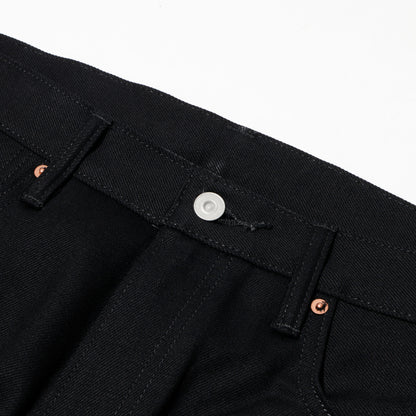 COTTON RESEARCH CLUB SELVAGE BLACK DENIM JEANS BLACK
