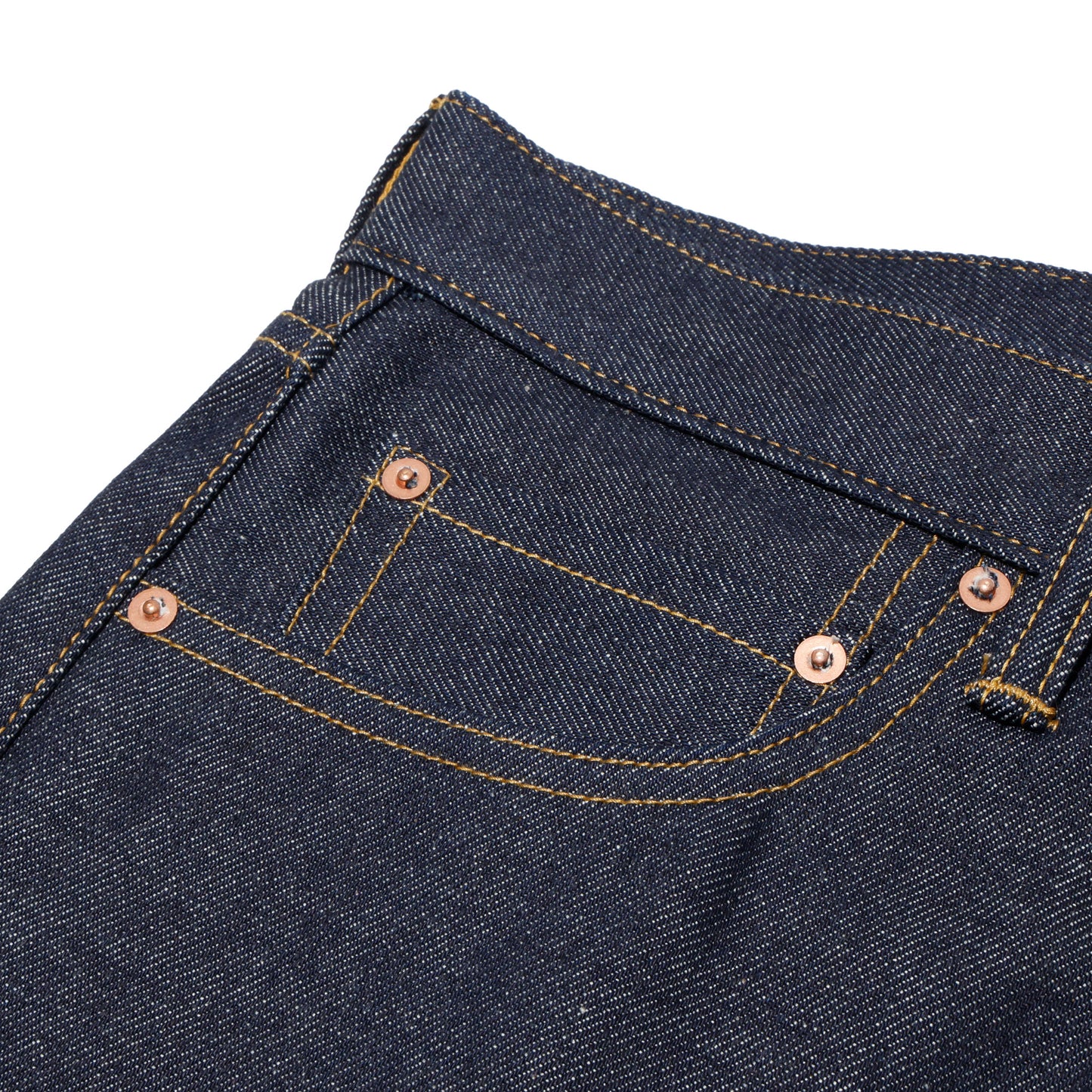 COTTON RESEARCH CLUB SELVAGE INDIGO DENIM JEANS INDIGO