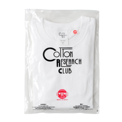 COTTON RESEARCH CLUB S/S TUBULAR T-SHIRT WHITE