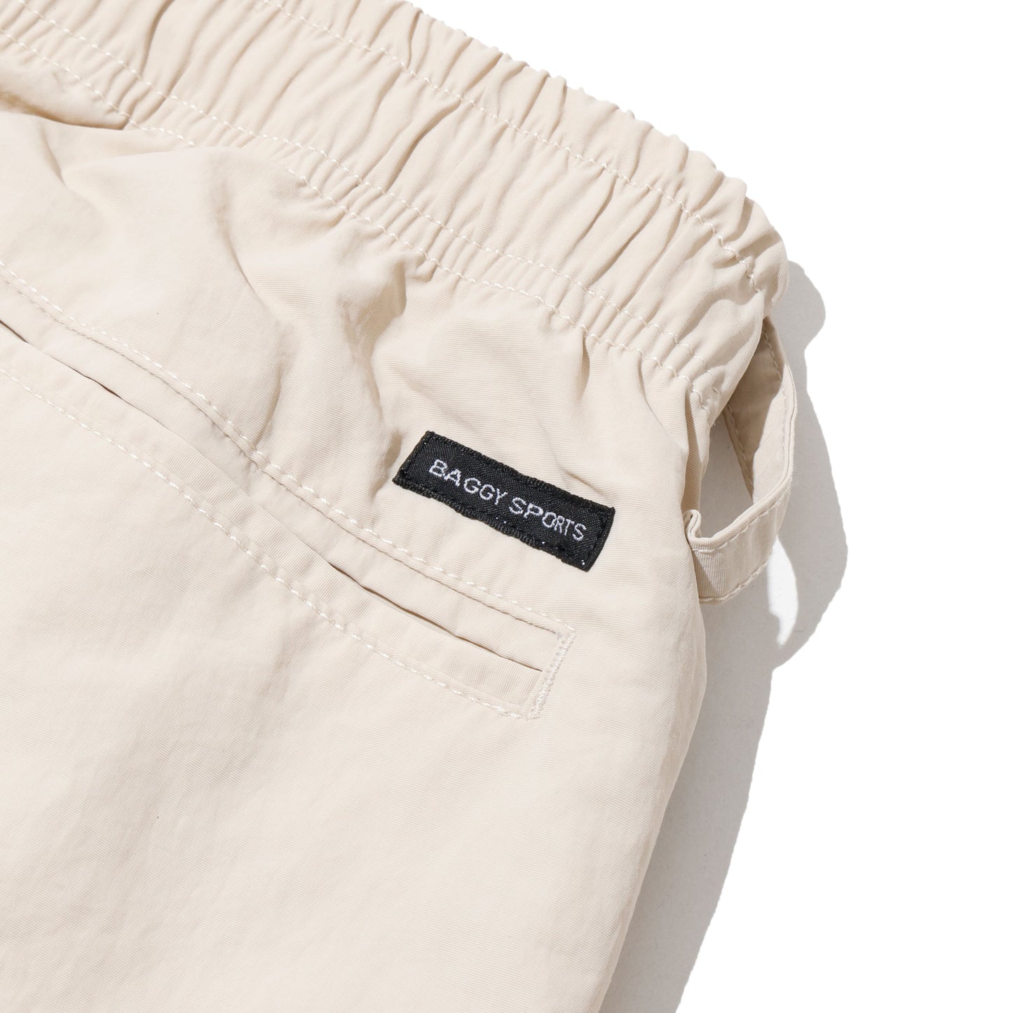 【EXCLUSIVE】BAGGY SPORTS 2TUCKS NYLON CHINO IVORY
