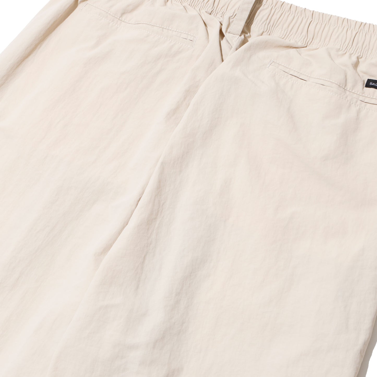 【EXCLUSIVE】BAGGY SPORTS 2TUCKS NYLON CHINO IVORY