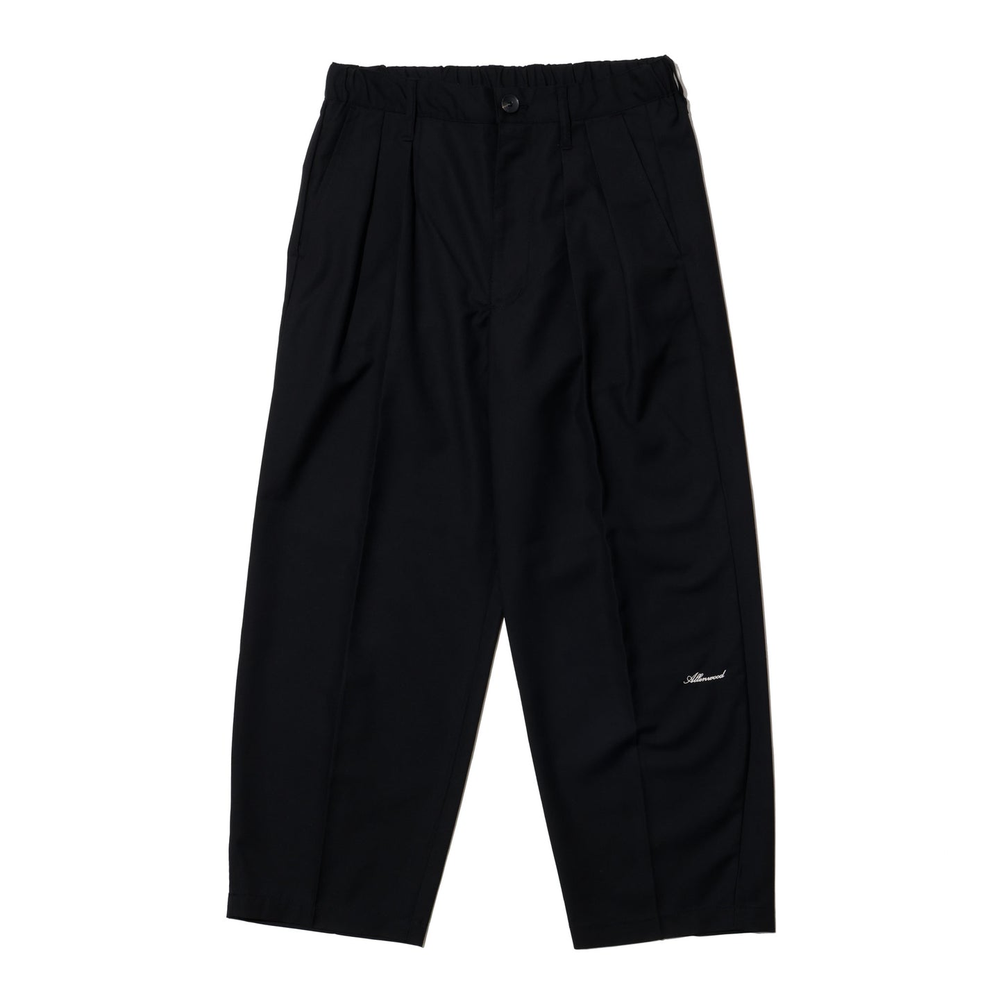 ALLENWOOD TWO TUCK SLACKS BLACK