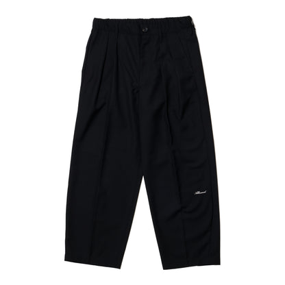 ALLENWOOD TWO TUCK SLACKS BLACK