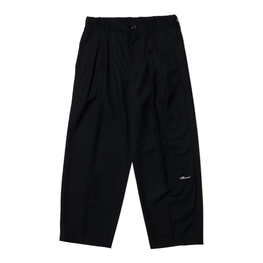 ALLENWOOD TWO TUCK SLACKS BLACK