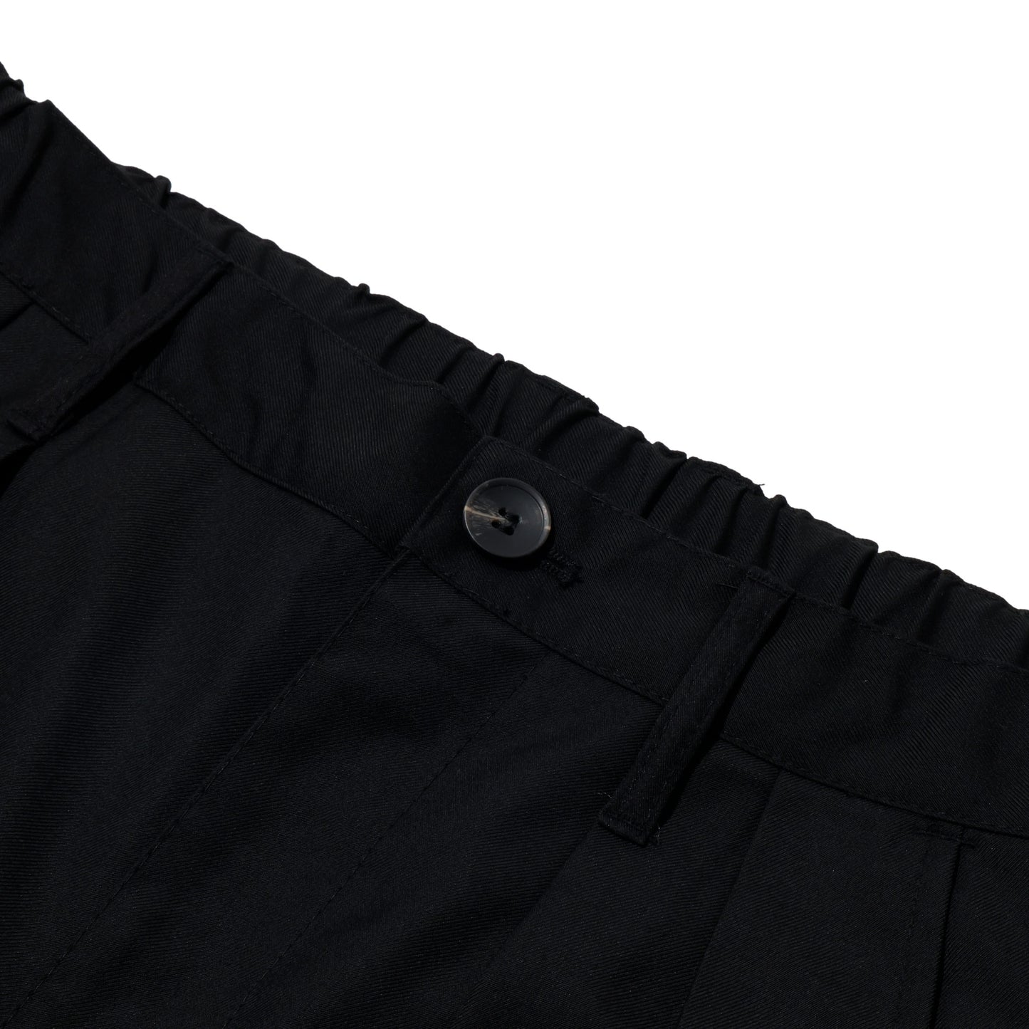 ALLENWOOD TWO TUCK SLACKS BLACK