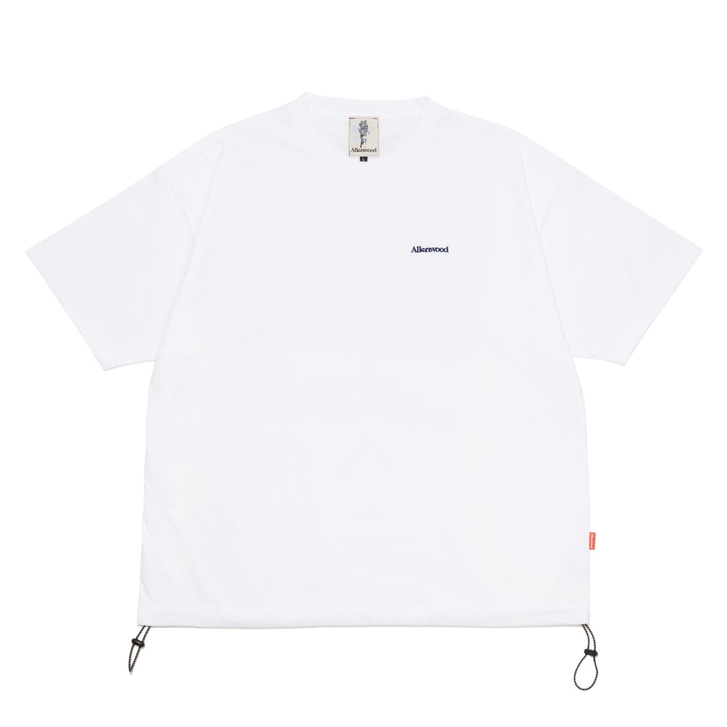 ALLENWOOD LOGO DRAWCORD TEE WHITE