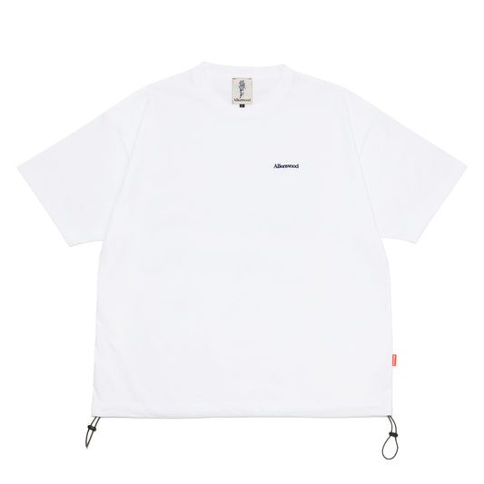 ALLENWOOD LOGO DRAWCORD TEE WHITE