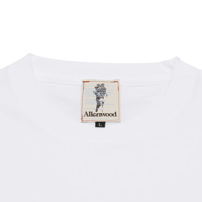 ALLENWOOD LOGO DRAWCORD TEE WHITE