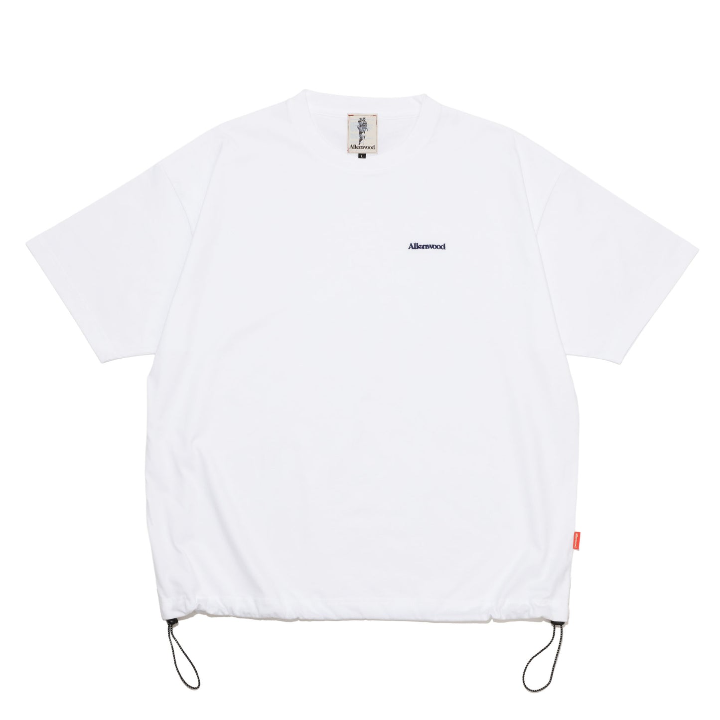 ALLENWOOD LOGO DRAWCORD TEE WHITE