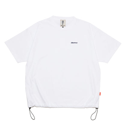 ALLENWOOD LOGO DRAWCORD TEE WHITE