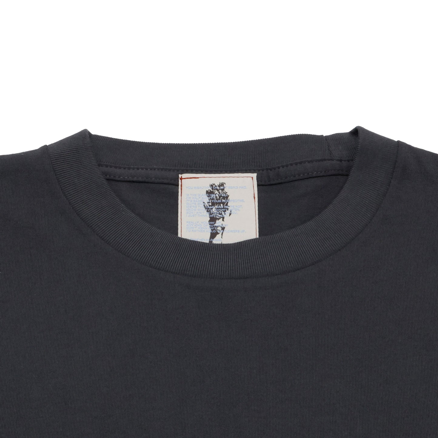 ALLENWOOD LOGO DRAWCORD TEE CHARCOAL