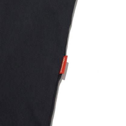ALLENWOOD LOGO DRAWCORD TEE CHARCOAL