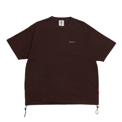 ALLENWOOD LOGO DRAWCORD TEE BROWN