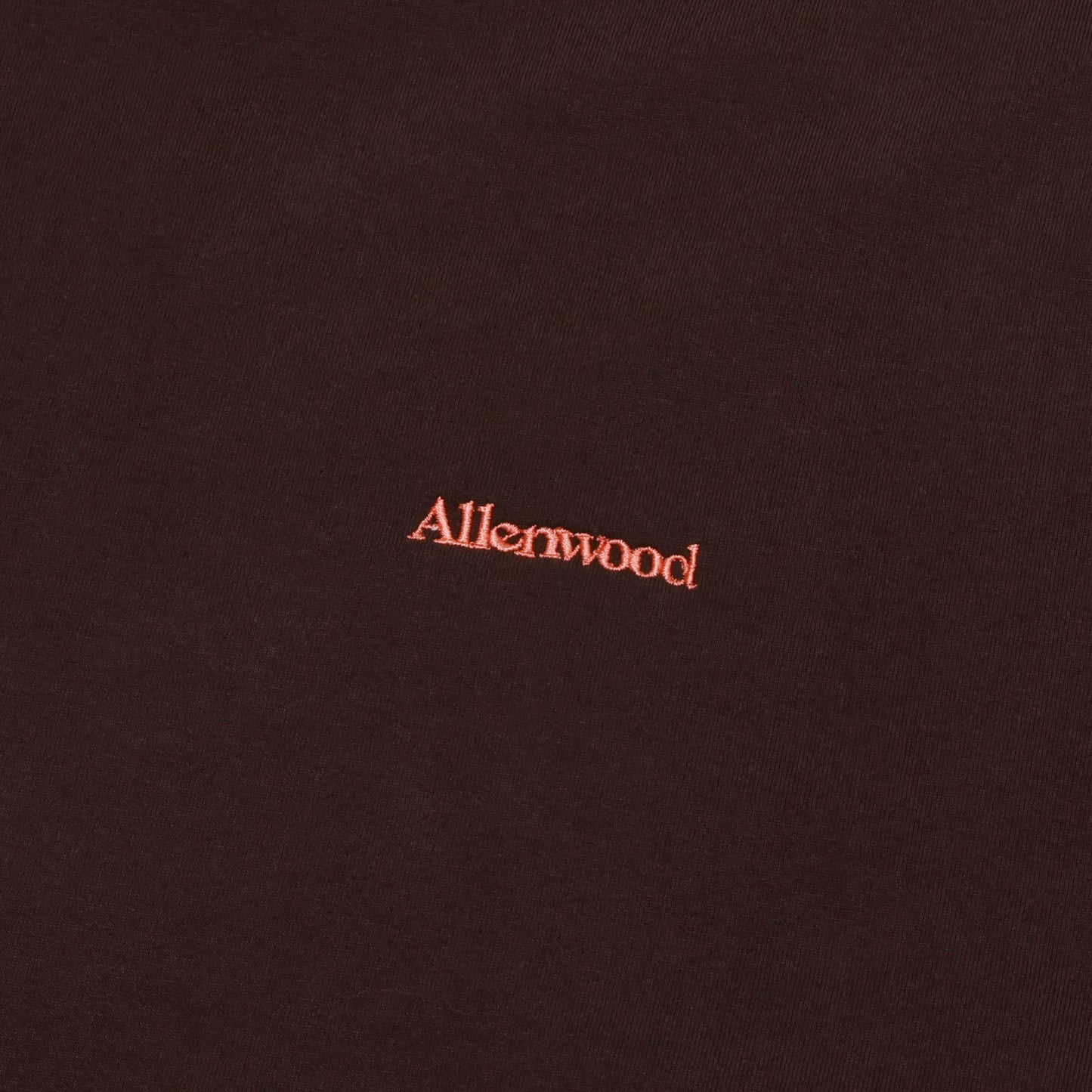 ALLENWOOD LOGO DRAWCORD TEE BROWN