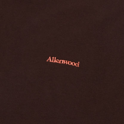 ALLENWOOD LOGO DRAWCORD TEE BROWN