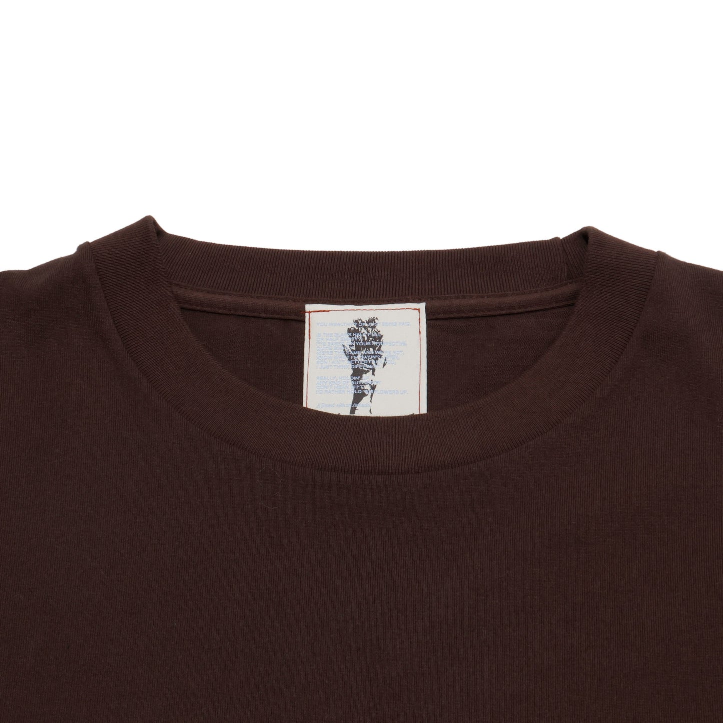 ALLENWOOD LOGO DRAWCORD TEE BROWN