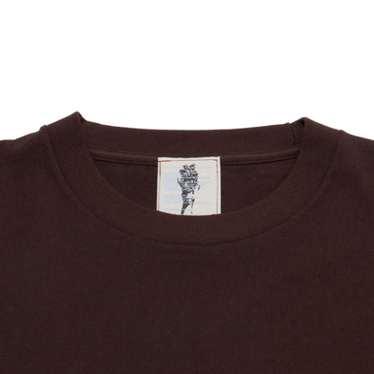 ALLENWOOD LOGO DRAWCORD TEE BROWN