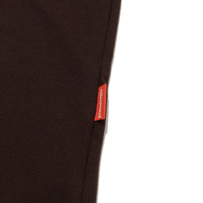 ALLENWOOD LOGO DRAWCORD TEE BROWN