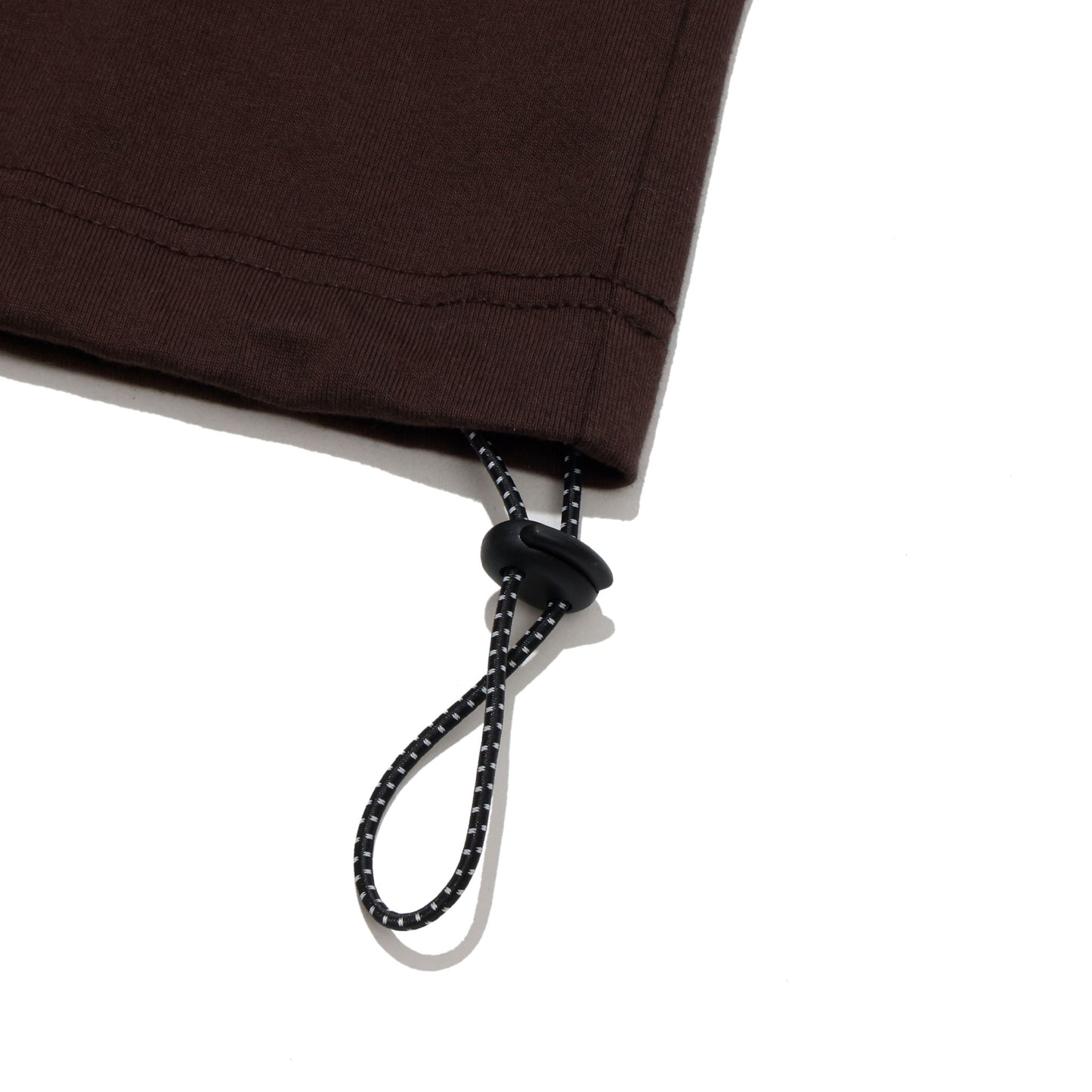 ALLENWOOD LOGO DRAWCORD TEE BROWN