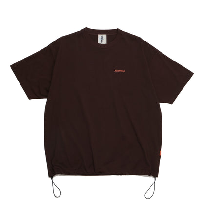 ALLENWOOD LOGO DRAWCORD TEE BROWN
