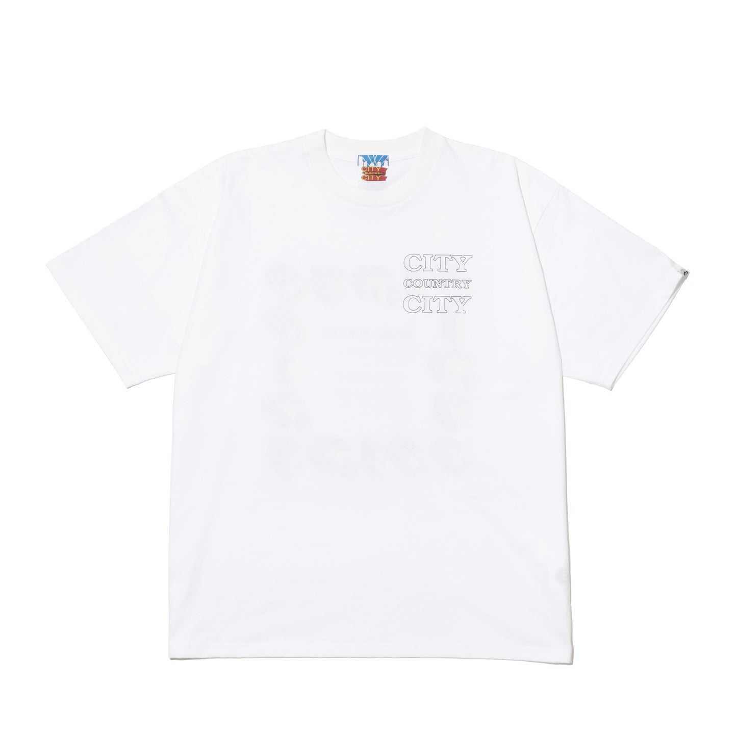 CITY COUNTRY CITY COTTON T-SHIRT CITY C CITY WHITE