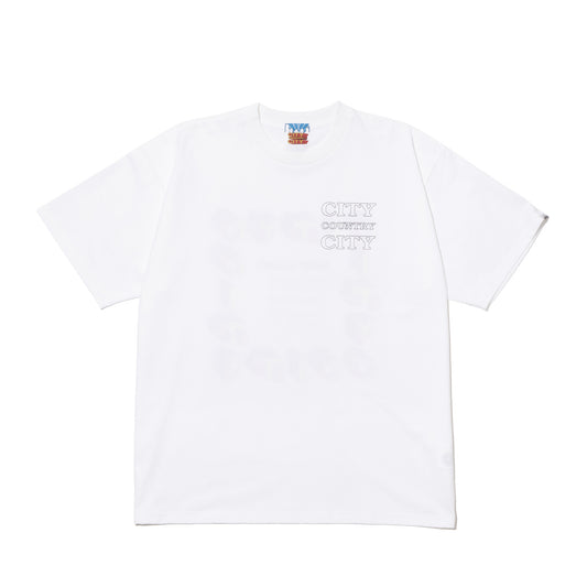 CITY COUNTRY CITY COTTON T-SHIRT CITY C CITY WHITE