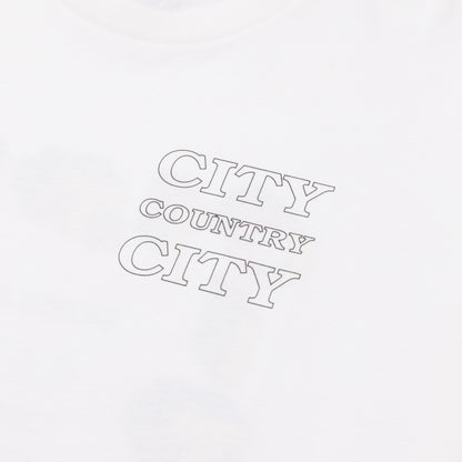 CITY COUNTRY CITY COTTON T-SHIRT CITY C CITY WHITE