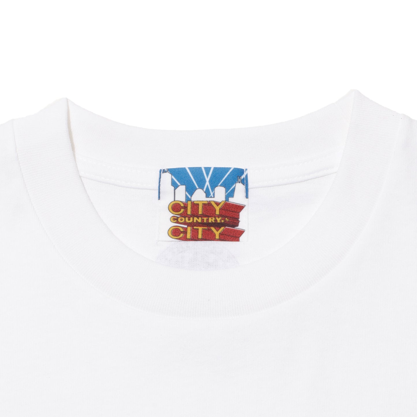 CITY COUNTRY CITY COTTON T-SHIRT CITY C CITY WHITE