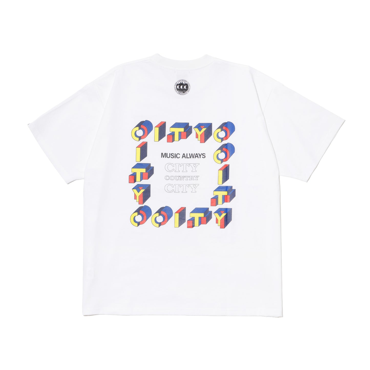 CITY COUNTRY CITY COTTON T-SHIRT CITY C CITY WHITE