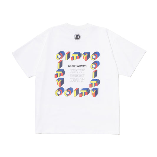 CITY COUNTRY CITY COTTON T-SHIRT CITY C CITY WHITE