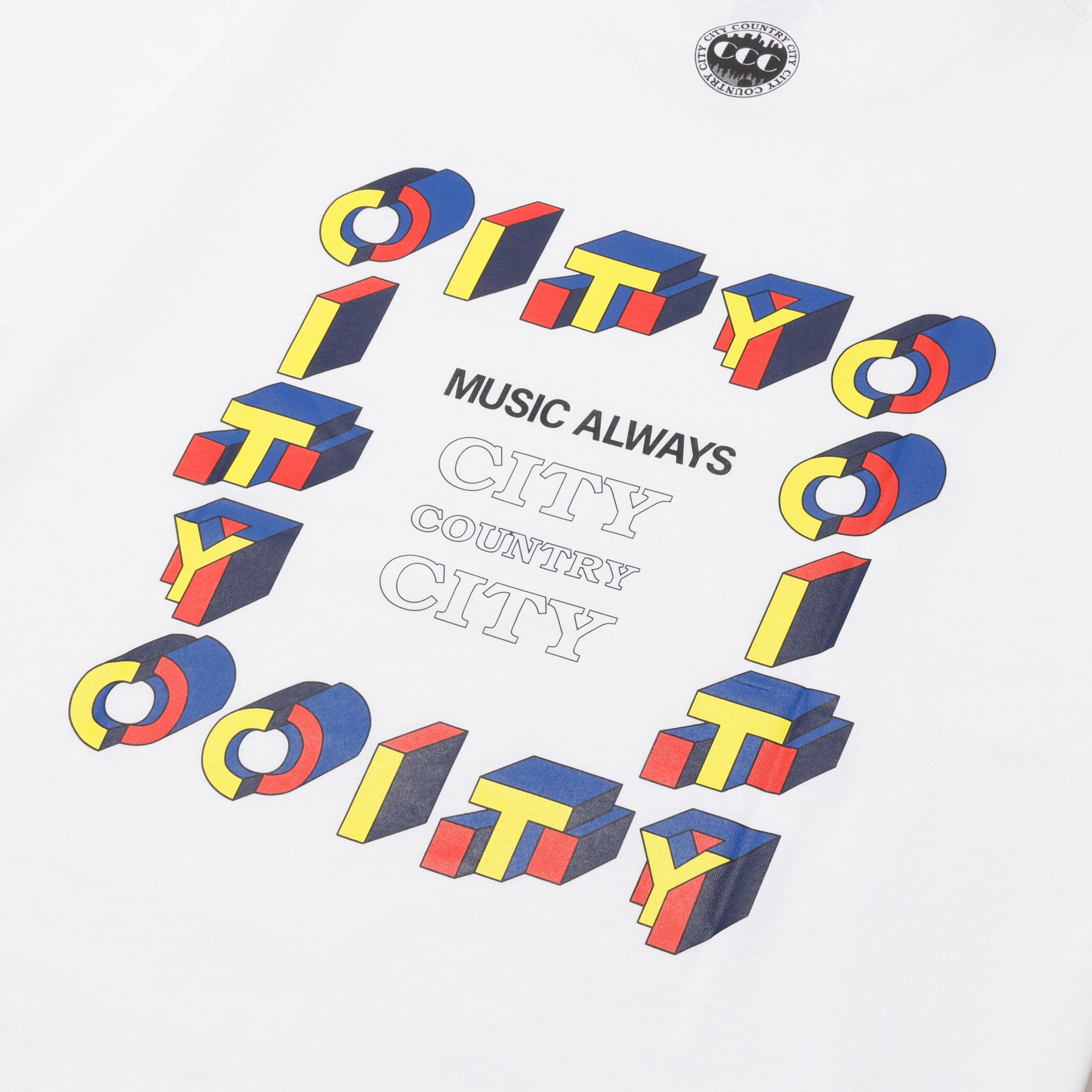 CITY COUNTRY CITY COTTON T-SHIRT CITY C CITY WHITE – PASSOVER