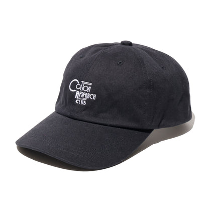 COTTON RESEARCH CLUB LOGO EMBROIDERY CAP BLACK/WHITE