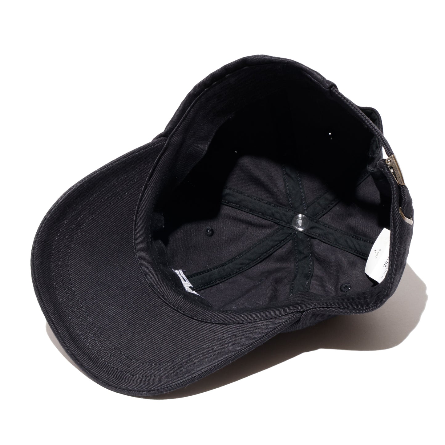COTTON RESEARCH CLUB LOGO EMBROIDERY CAP BLACK/WHITE