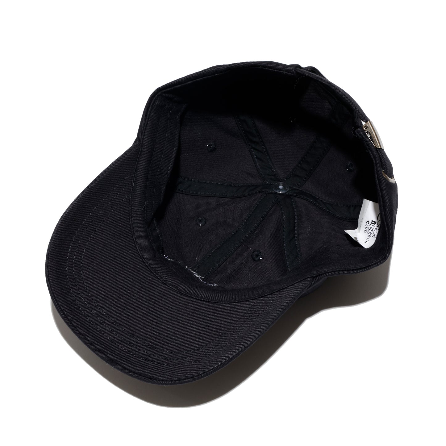 COTTON RESEARCH CLUB LOGO EMBROIDERY CAP BLACK/BLACK