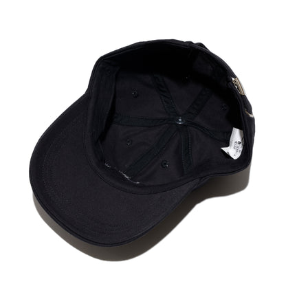 COTTON RESEARCH CLUB LOGO EMBROIDERY CAP BLACK/BLACK