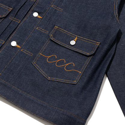 CITY COUNTRY CITY SELVEDGE DENIM JACKET BLUE