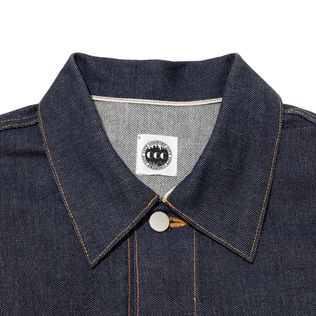 CITY COUNTRY CITY SELVEDGE DENIM JACKET BLUE