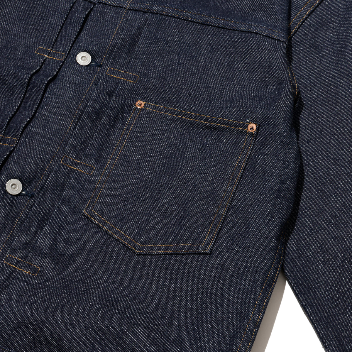COTTON RESEARCH CLUB SELVEDGE INDIGO DENIM JACKET