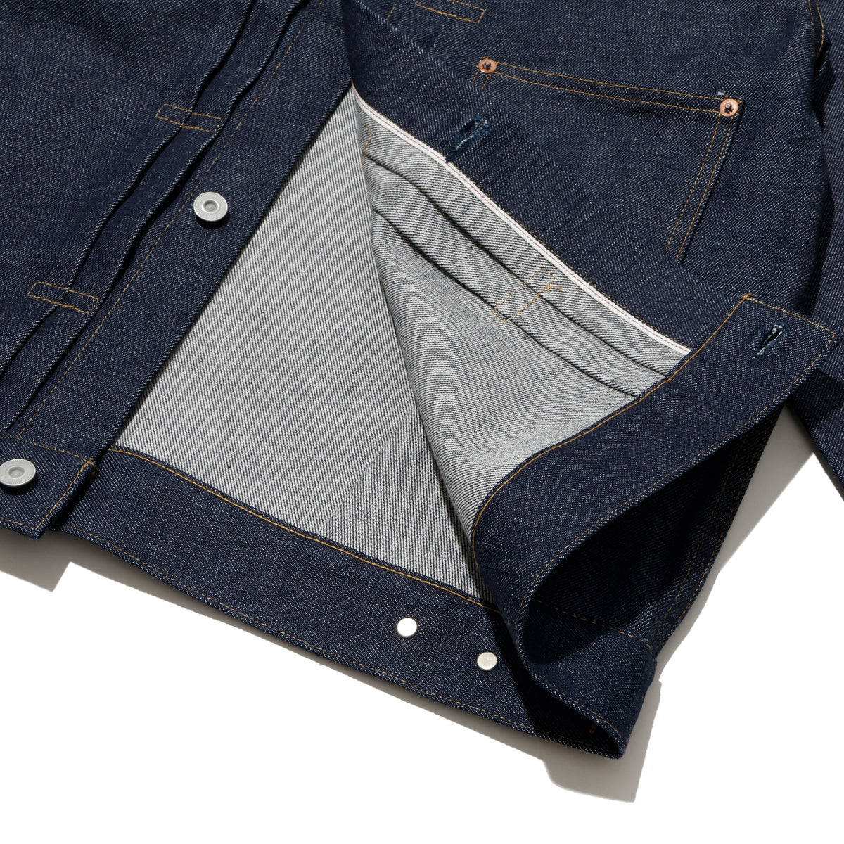 COTTON RESEARCH CLUB SELVEDGE INDIGO DENIM JACKET