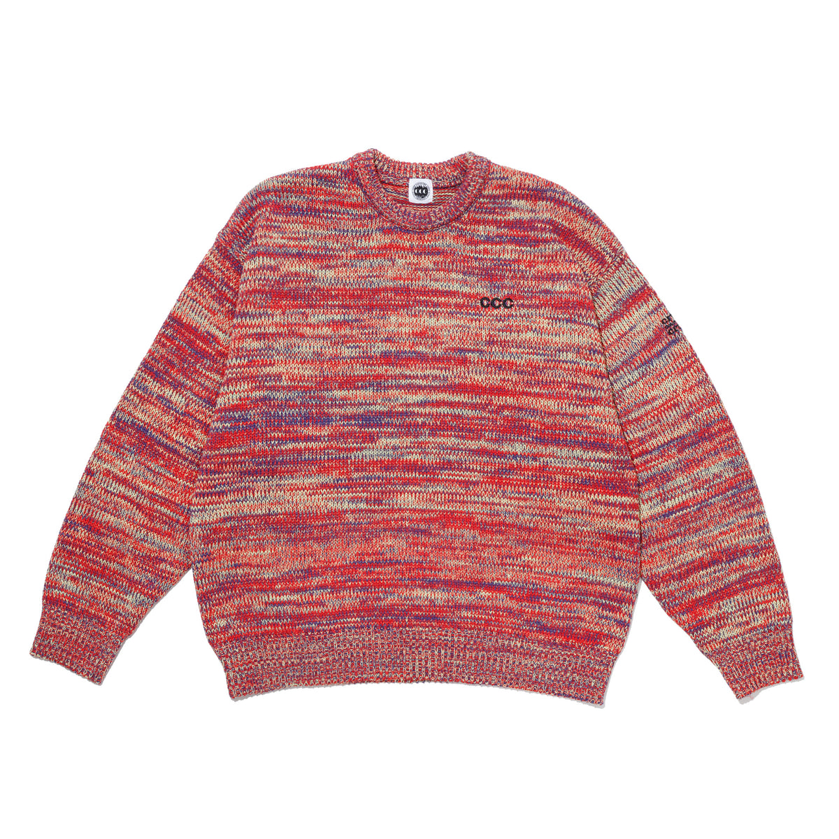 CITY COUNTRY CITY MIX KNIT SWEATER WITH BADGE HOUSE MULTI