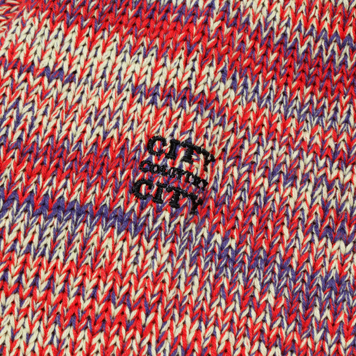 CITY COUNTRY CITY MIX KNIT SWEATER WITH BADGE HOUSE MULTI
