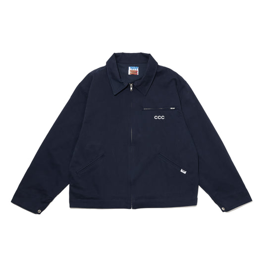CITY COUNTRY CITY EMBROIDERY LOGO MOLSKIN BLOUSON NAVY